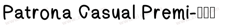 Patrona Casual Premi字体转换